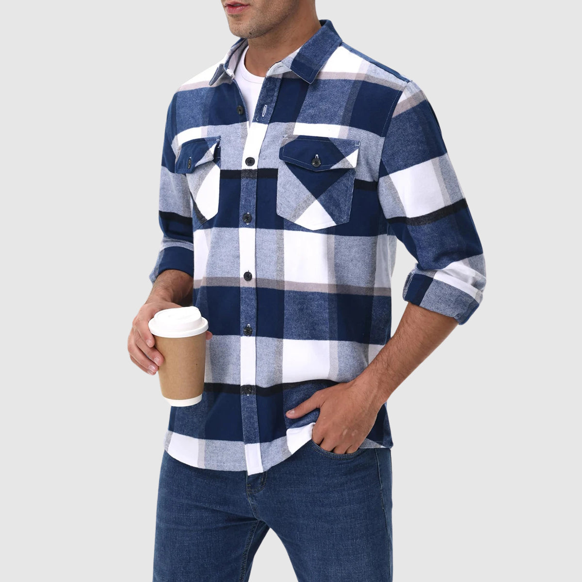 Alessandro Veneti Metro Check Flannel Shirt