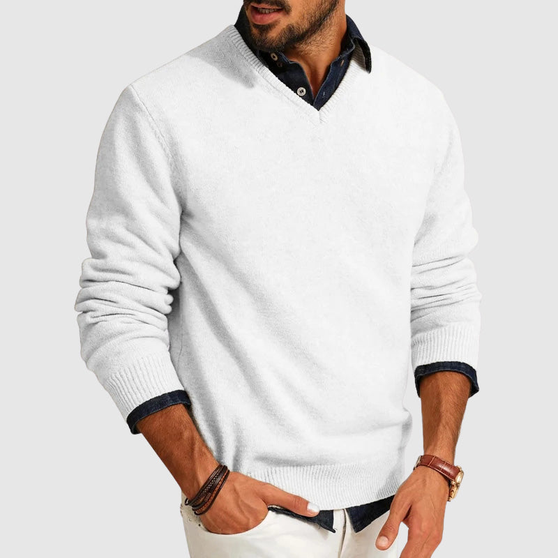 Lightweight Everyday V-Neck Men's Sweater