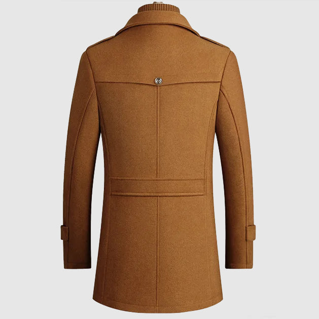 Modern Warm Wool Blend Coat Men