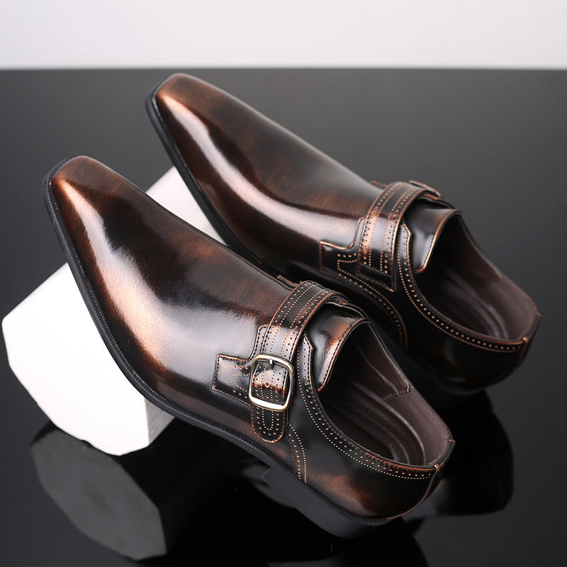 Theodore Willow Lacquered Monk Shoes