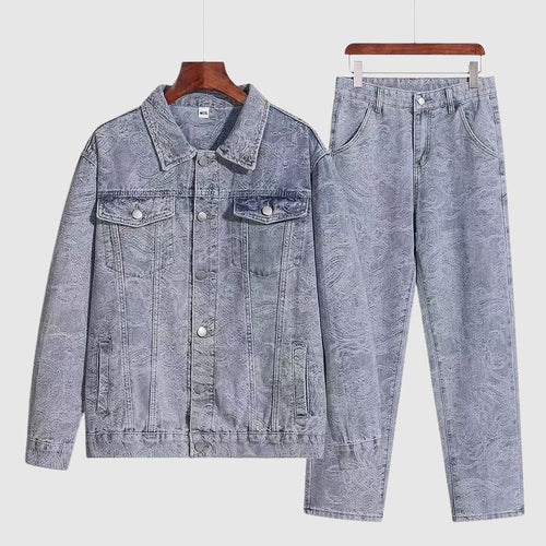 Alessandro Veneti Vintage Print Duo Set