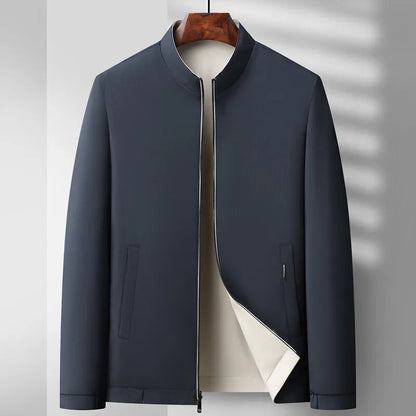 Alessandro Veneti Classic Zipper Bomber Jacket