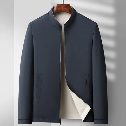 Alessandro Veneti Classic Zipper Bomber Jacket