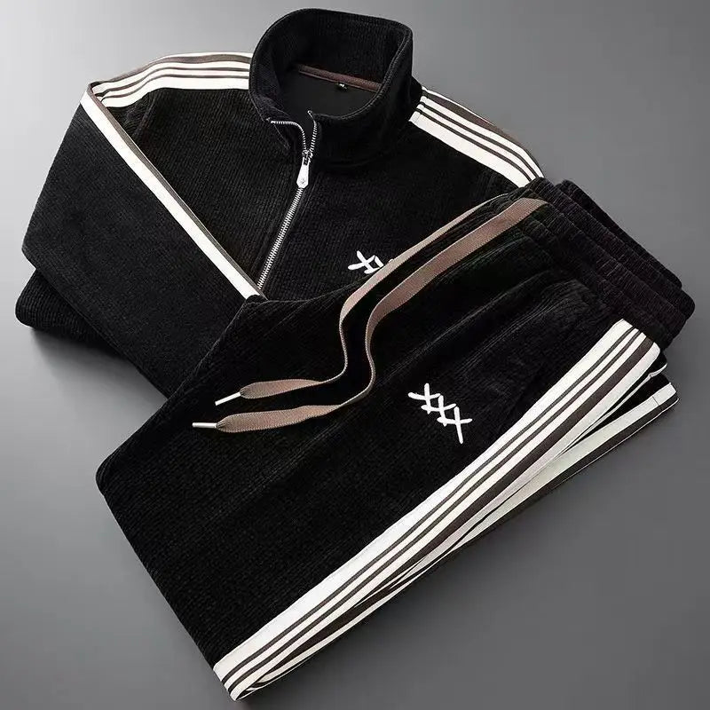 Alessandro Veneti Corduroy Sport Tracksuit