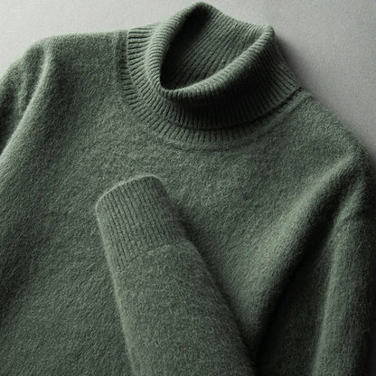 CloudSoft Warm Turtleneck Knit Sweater
