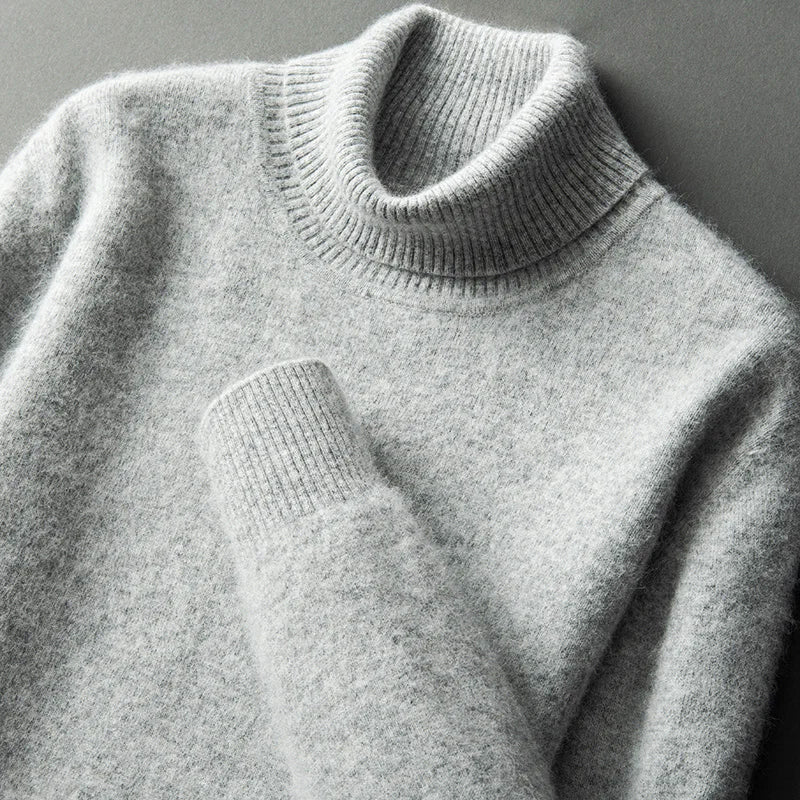 CloudSoft Warm Turtleneck Knit Sweater