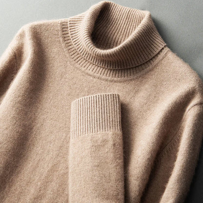 CloudSoft Warm Turtleneck Knit Sweater
