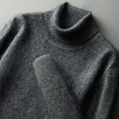 CloudSoft Warm Turtleneck Knit Sweater