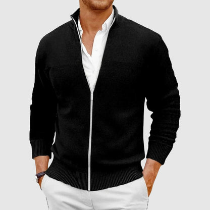 Cold-Ready Essential Men’s Zipper Cardigan