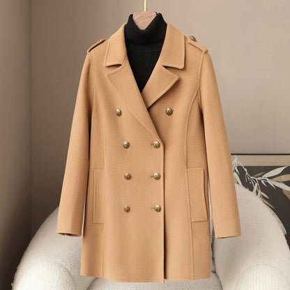 Elegant Soft Women’s Wool Cashmere Coat
