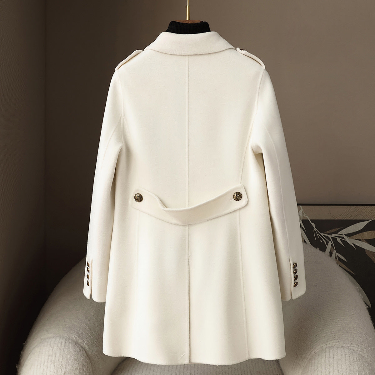 Elegant Soft Women’s Wool Cashmere Coat