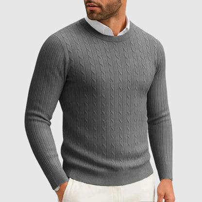 Essential Ribbed Cable Knit Sweater