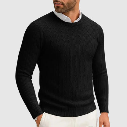 Essential Ribbed Cable Knit Sweater
