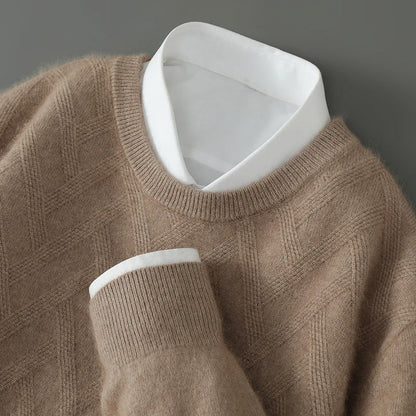 FeatherSoft Cashmere Textured Knit Sweater