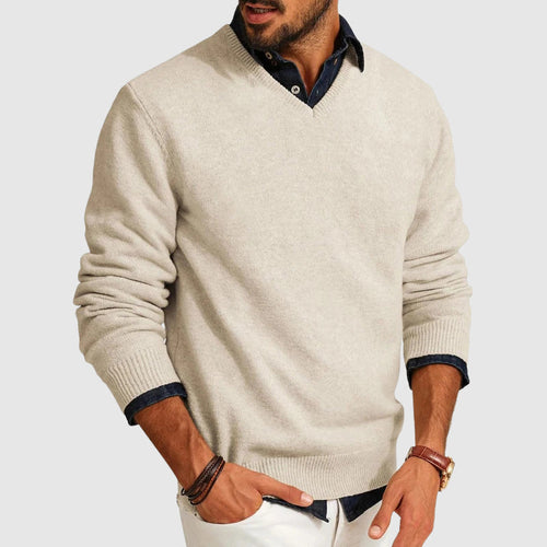 Lightweight Everyday V-Neck Men's Sweater