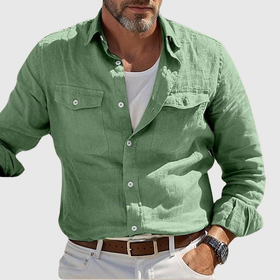 Lorenzo Vitali Coastal Linen Shirt