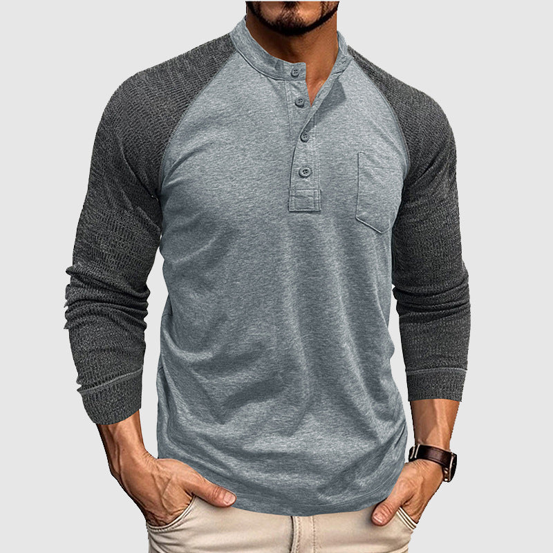 Lorenzo Vitali Dual Tone Henley Shirt