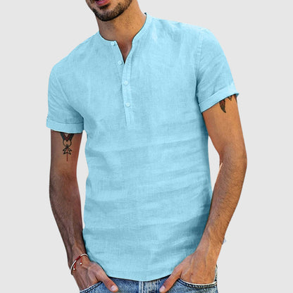 Lorenzo Vitali Linen V-Neck Shirt