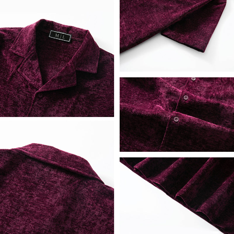 Lorenzo Vitali Velvet Retro Shirt