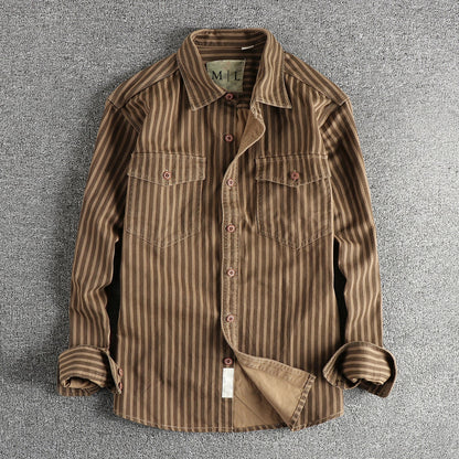 Lorenzo Vitali Vintage Stripe Buttoned Shirt
