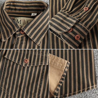Lorenzo Vitali Vintage Stripe Buttoned Shirt