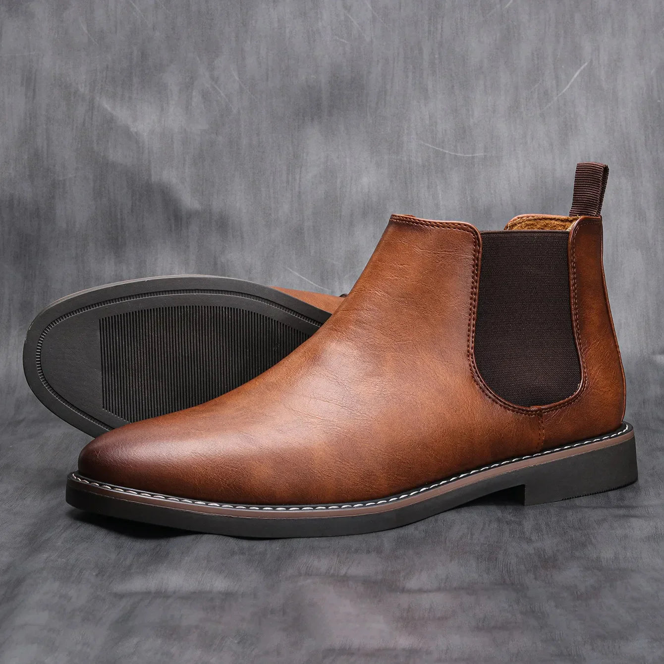 Marco Bianchi Earthtone Classic Chelsea Boots