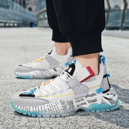 Men’s Colorblock Urban Sneakers with Thick Sole