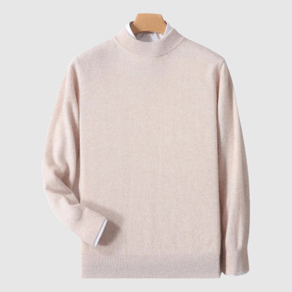 Modern Minimalist Crewneck Woolen Sweater
