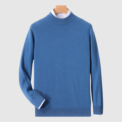 Modern Minimalist Crewneck Woolen Sweater