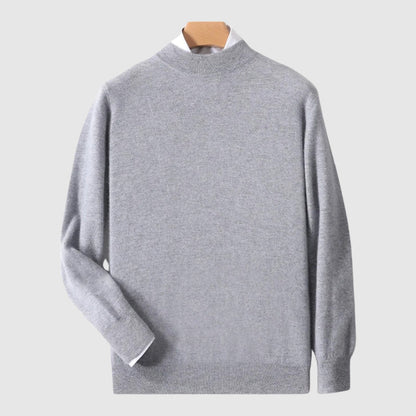 Modern Minimalist Crewneck Woolen Sweater