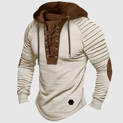Roberto Russo Pioneer Lace-Up Hooded Sweater