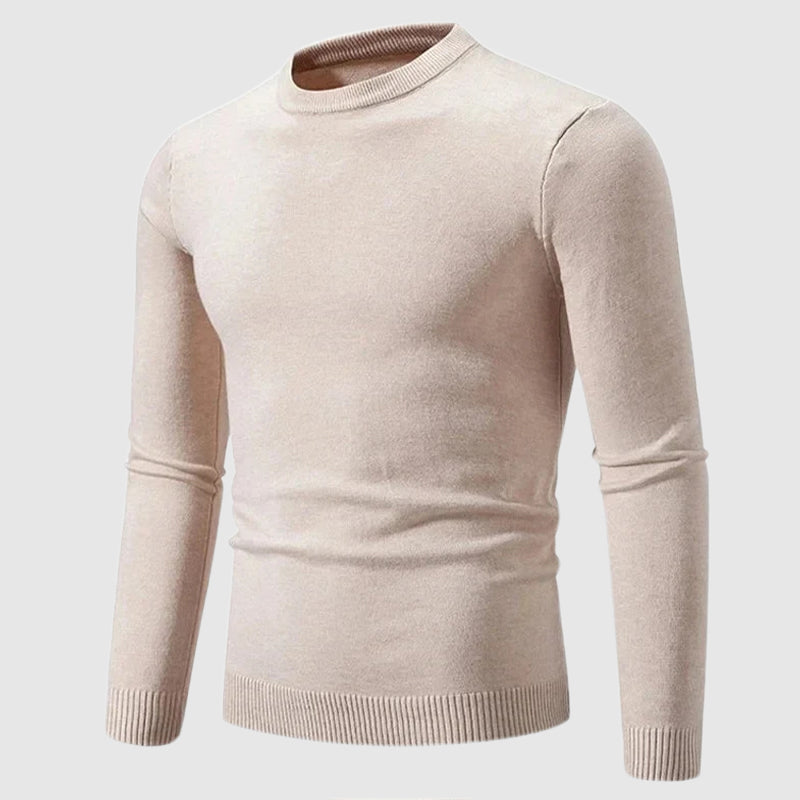 Signature Tailored Crewneck Knit Sweater