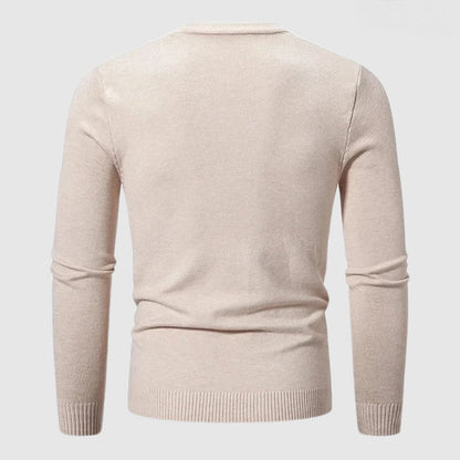 Signature Tailored Crewneck Knit Sweater