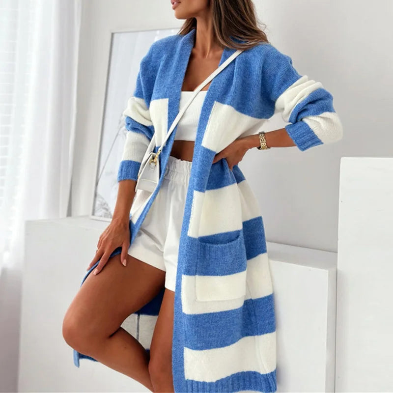 Sofia Amoretti Relaxed Striped Cardigan