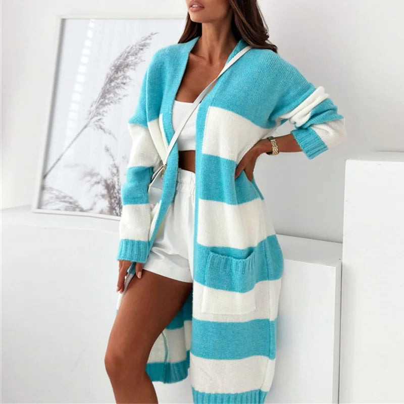 Sofia Amoretti Relaxed Striped Cardigan