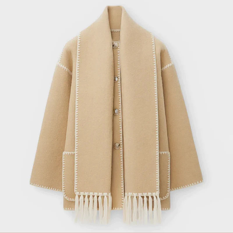 Sofia Amoretti Wool Scarf Coat