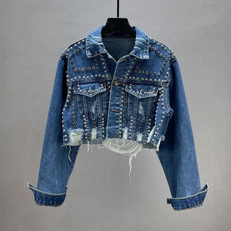 Sofia Amoretti Studded Denim Jacket
