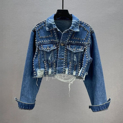 Sofia Amoretti Studded Denim Jacket