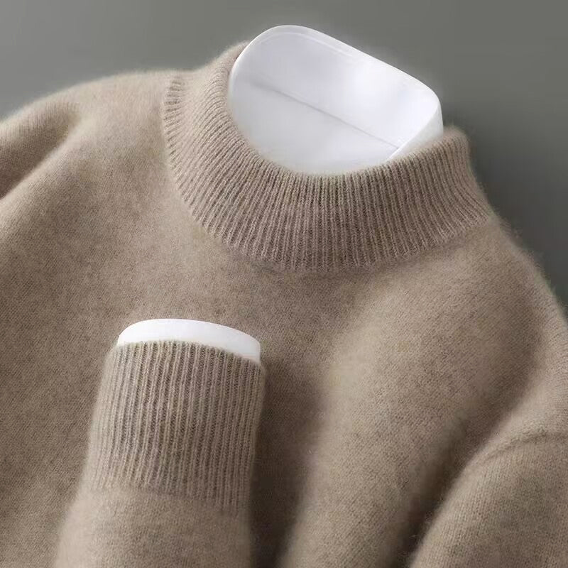 Soft Cashmere Blend Mockneck Sweater