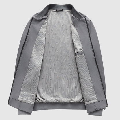 Steel Aura Bomber Jacket by Alessandro Veneti