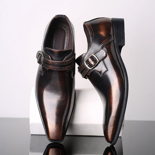 Theodore Willow Lacquered Monk Shoes
