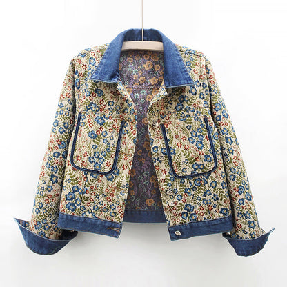 Valentina Rossi Floral Denim Jacket
