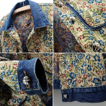 Valentina Rossi Floral Denim Jacket