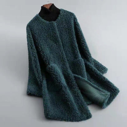 Valentina Rossi Velvet-Soft Shearling Coat