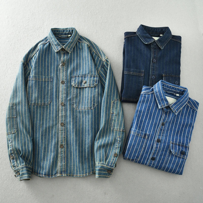 Vintage Denim Shirt by Roberto Russo
