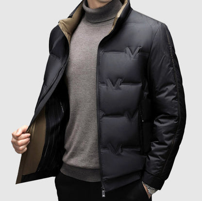 Men’s Duck Down Winter Zip-Up Jacket